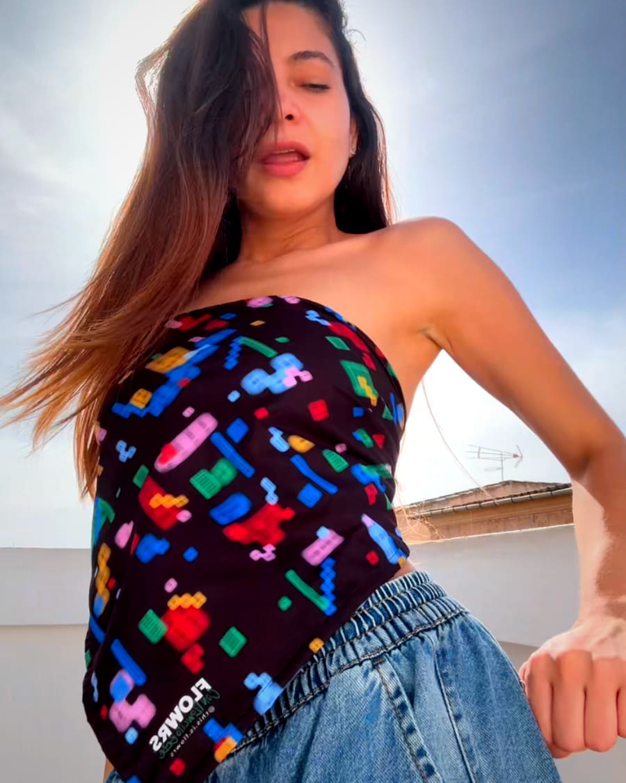 Tetris Bandana Top